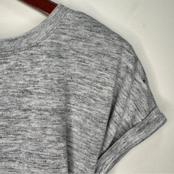 Rebecca Taylor Jersey Grey Wrap Dress 100% Linen Size Small - Picture 5 of 15